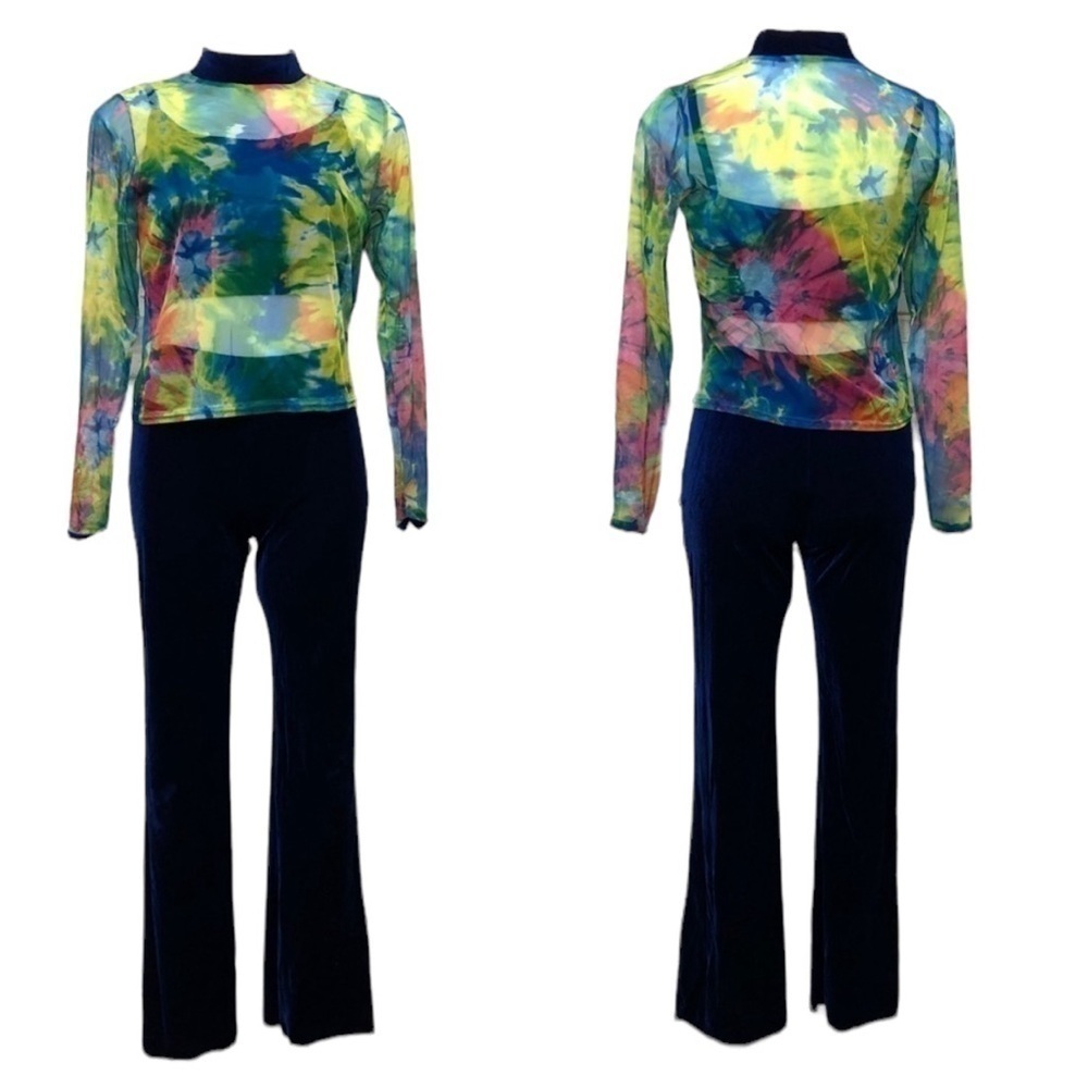 Curtain Call dance tie dye costume, adult large